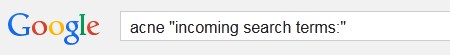 google keyword incoming search terms