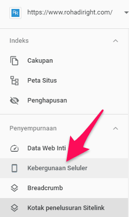 Google Search Console Kebergunaan Seluler